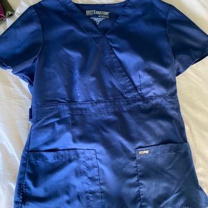 Blue greys anatomy scrub top